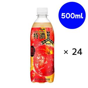 三ツ矢 アサヒ 特濃 アップルスカッシュ 500ml ペットボトル 48本 (24