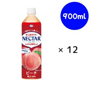 ネクター 伊藤園 不二家 ピーチ PET 900ml×12本×(2ケース) : ドリンク