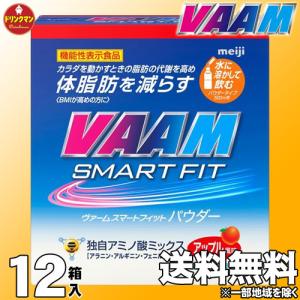 スポーツドリンク 粉末 バーム ヴァーム ウォーター 明治 VAAM ヴァーム スマート フィット パウダー アップル風味 5.7g×20袋×12箱（機能性表示食品）｜drinkman