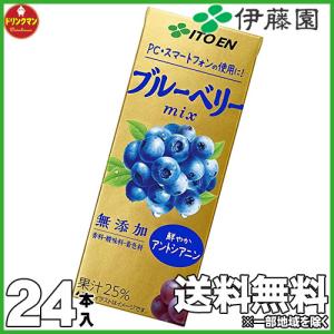 伊藤園 世界の健康果実  ブルーベリーMIX 200ml×24本