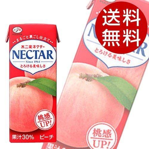不二家 ネクター ピーチ 200ml 48本 (桃ジュース 果汁飲料) 『送料無料』※北海道・沖縄・...