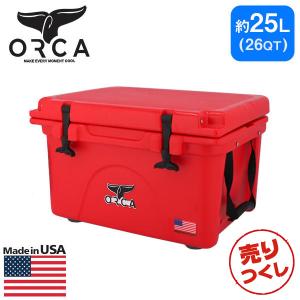 『売りつくし』 ORCA オルカ クーラーボックス クーラー 26QT 25L レッド キャンプ BBQ 釣り 保冷 クーラーボックス『送料無料（一部地域除く）』｜drinkmarchais