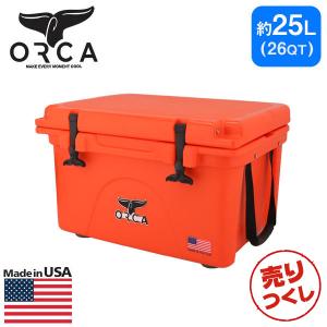 『売りつくし』 ORCA オルカ クーラーボックス クーラー 26QT 25L ブレイズオレンジ キャンプ BBQ 釣り 保冷 クーラーボックス｜drinkmarchais