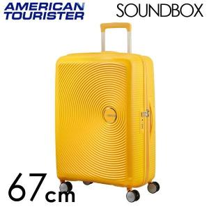 『ポイント10倍』 サムソナイト アメリカンツーリスター サウンドボックス 67cm ゴールデンイエロー Sound Box Spinner 71L〜81L EXP｜drinkmarchais