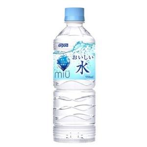 ミウ おいしい水 550mlPET １ケース24本　ダイドードリンコ DyDo miu｜drinksenmonten