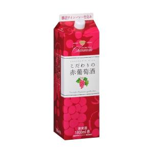 盛田甲州ワイナリー シャンモリ こだわりの赤葡萄酒 赤ワイン 1.8Lパック 6本入り1ケース