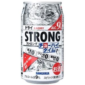 ストロング チューハイタイム ゼロ ドライ 340ml缶 1ケース24本×2ケース サンガリア