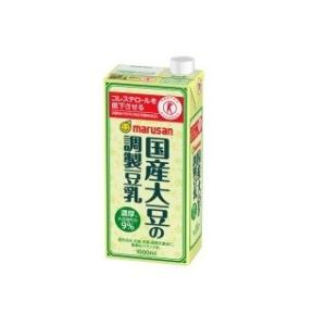 国産大豆の調整豆乳 1L(1000ml) 1ケース （6本入） マルサン　×　2ケース（１２本）｜drinksenmonten