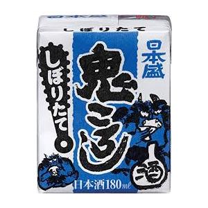 日本盛 鬼ころし しぼりたて 生貯蔵 青 180mlパック 2ケース60本セット 送料無料 日本酒 ...
