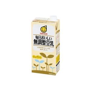 毎日おいしい　無調整　豆乳　1L（1000ml）　1ケース6本　マルサン　