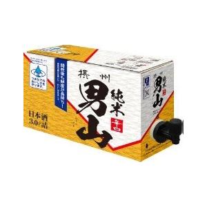 摂州男山 辛口純米酒 日本酒 3L入り スリムバックインBOX(コック付き) 1本　小西酒造