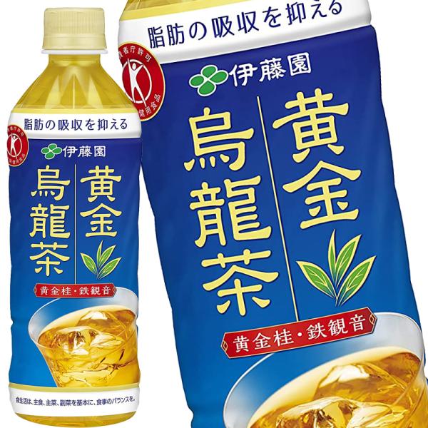 伊藤園 ［特保・トクホ］ 黄金烏龍茶 500mlPET×48本［24本×2箱］［賞味期限：2ヶ月以上...