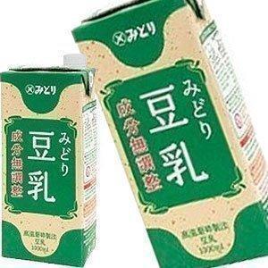 九州乳業 みどり豆乳 成分無調整 1L 紙パック × 12本 6本×2ケース 賞味期限：製造日より120日 送料無料 【4〜5営業日以内に出荷】｜drinkya