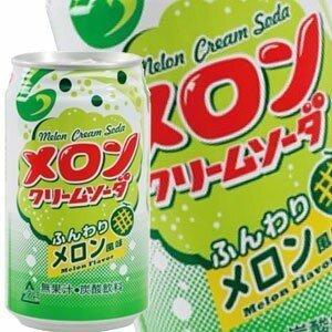 富永食品 メロンクリームソーダ 350ml缶×72本 24本×3箱 賞味期限：3ヶ月以上 送料無料 ...