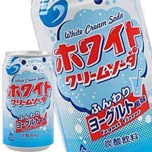 富永食品 ホワイトクリームソーダ 350ml缶×24本 賞味期限：3ヶ月以上  送料無料 【5月2日出荷開始】｜drinkya