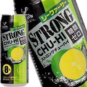 神戸居留地 ストロングチューハイ シークァーサーゼロ 500ml缶×48本 24本×2箱  賞味期限...