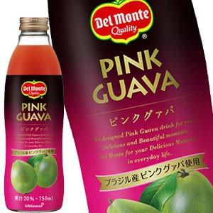 デルモンテ ピンクグァバ20% 750ml瓶×12本 [6本×2箱]  [賞味期限：3ヶ月以上]  送料無料【7〜10営業日以内に出荷】｜drinkya