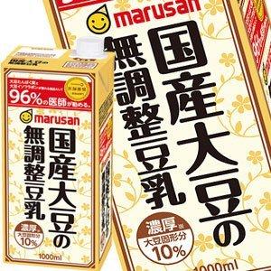 マルサンアイ 濃厚10％ 国産大豆の無調整豆乳 1L紙パック×6本 [賞味期限：2ヶ月以上] 送料無料【3〜4営業日以内に出荷】｜drinkya