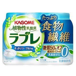 カゴメ 植物性乳酸菌ラブレ たっぷり食物繊維 80mlカップ×18本【3〜4営業日以内に出荷】[送料無料]｜drinkya