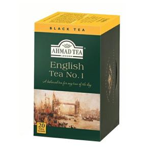 AHMAD TEA アーマッドティー ティーバッグ イングリッシュティー ナンバー1 紅茶 ×10箱（200袋） 【3〜4営業日以内に出荷】 送料無料｜drinkya