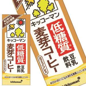 キッコーマン豆乳飲料 低糖質 豆乳飲料麦芽コーヒー200ml 紙パック×54本[18本×3箱] [賞味期限：製造より90日]【3〜4営業日以内に出荷】 送料無料｜drinkya