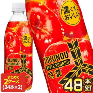 アサヒ飲料 三ツ矢 特濃アップルスカッシュ 500mlPET×48本[24本×2箱]【3〜4営業日以内に出荷】[送料無料]｜drinkya