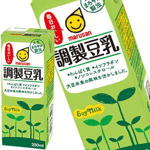 マルサンアイ 調整豆乳 200ml×48本[24本×2箱][賞味期限：製造より120日]【3〜4営業日以内に出荷】 送料無料｜drinkya