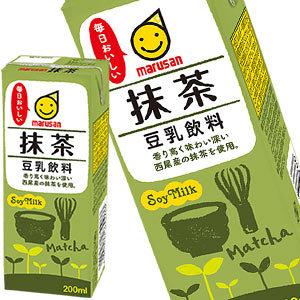 マルサンアイ 豆乳飲料抹茶 200ml×48本[24本×2箱][賞味期限：製造より120日]【3〜4営業日以内に出荷】 送料無料｜drinkya