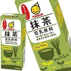 マルサンアイ 豆乳飲料抹茶 200ml×96本[24本×4箱][賞味期限：製造より120日]【3〜4営業日以内に出荷】 送料無料｜drinkya