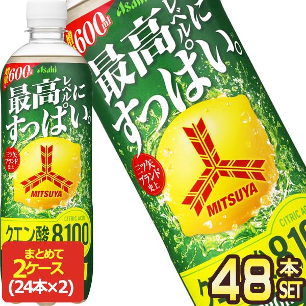 SALE アサヒ 三ツ矢 ウルトラストロングレモン 600ml PET × 48本 [24本×2箱]...
