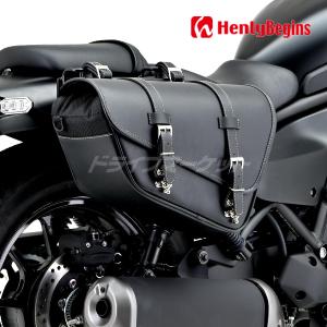 デイトナ　ヘンリービギンズ　サドルバック　サイドバック 22Ｌ　(未使用) デイトナ DAYTONA ヘンリービギンズ サドルバッグ DHS-19 ブラック 22L