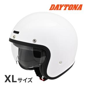 Rebon ホワイト ジェットヘルメット DOT規格 DAYTONA（デイトナ） DN-007PJ ヘルメット ホワイト M(57-58cm) バイク