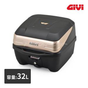 デイトナ 41131 GIVI B32 GOLD モノロックケース (32L) 未塗装ブラック / サテンゴールドパネル バイク用リアボックス 販売記念モデル DAYTONA｜drivemarket