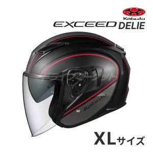 OGK KABUTO EXCEED DELIE フラットブラックグレー XL(61-62cm) ヘルメット エクシード デリエ オージーケーカブト｜drivemarket