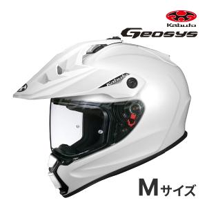 OGK KABUTO GEOSYS パールホワイト M(57-58cm) ヘルメット オフロードヘルメット ジオシス  オージーケーカブト｜drivemarket