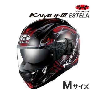 KAMUI-3 OGK KABUTO KAMUI3 ESTELA ブラックレッド S(55-56cm