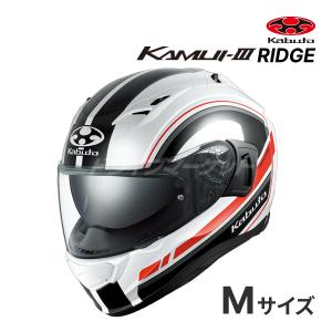 OGK KABUTO KAMUI 3 RIDGE ホワイトブラック M(57-58cm) ヘルメット バイク フルフェイス カムイ3 リッジ オージーケーカブト｜drivemarket
