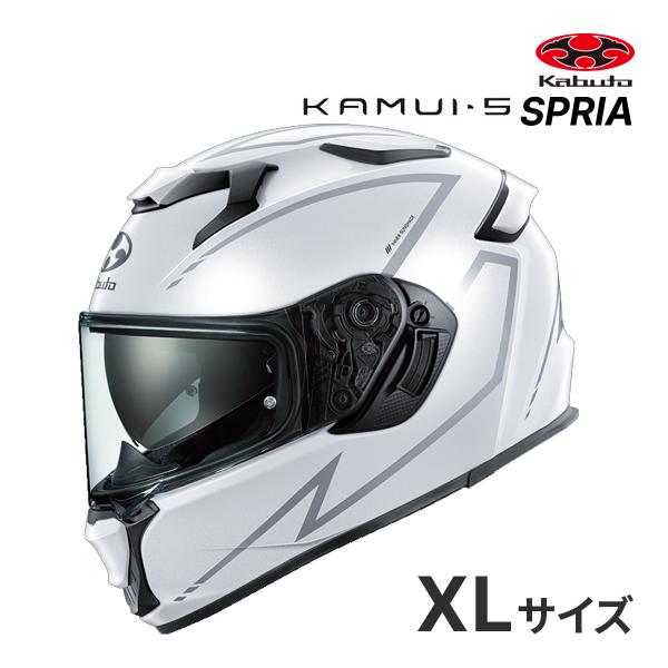 OGK KABUTO KAMUI 5 SPRIA パールホワイトシルバー XL(61-62cm) ヘ...