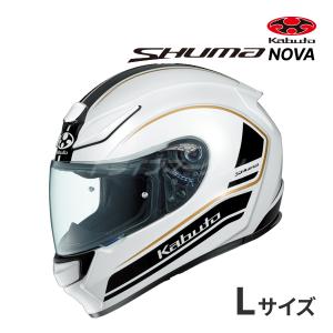 OGK KABUTO SHUMA NOVA パールホワイトブラック L(59-60cm) ヘルメット フルフェイス バイク用ヘルメット 制菌加工 シューマ ノヴァ｜drivemarket