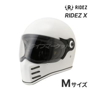 RIDEZ X  ホワイト Mサイズ(57- 58cm) フルフェイスヘルメット バイク用ヘルメット ライズ｜drivemarket