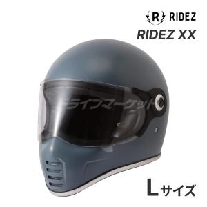 RIDEZ XX グレー  Lサイズ(59-60cm未満) フルフェイスヘルメット バイク用ヘルメット ライズ｜drivemarket