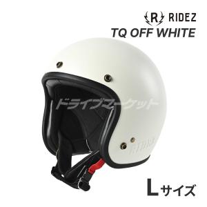 RIDEZ RIDEZ TQ OFF WHITE XLサイズ(61-62cm未満) ジェットヘルメット