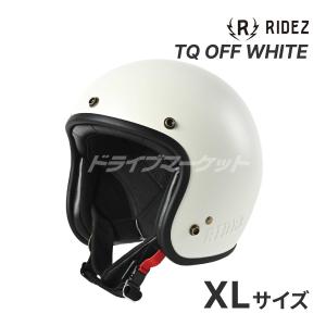 RIDEZ TQ OFF WHITE XLサイズ (61-62cm未満) ジェットヘルメット TQ-OW バイク用ヘルメット ライズの商品画像