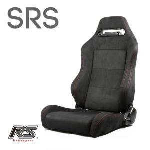 セミバケットシート SRS PVC キルティング赤ステッチ RENNSPORT レン
