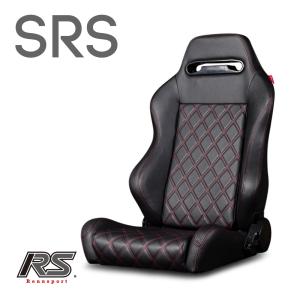 セミバケットシート SRS キルティング PVC 赤ステッチ 左用RENNSPORT レンシュポルト｜drj3