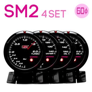 デポレーシング 車用 3連メーターセット 60mm ブースト計 水温 油温 