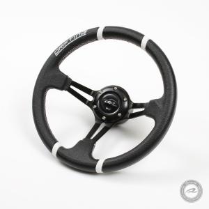 ステアリング 28Φ PVCレザー シルバースポーク ノスタルジック NISMO