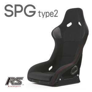フルバケットシート SP-G タイプ2 赤ステッチ ブラックRENNSPORT レン