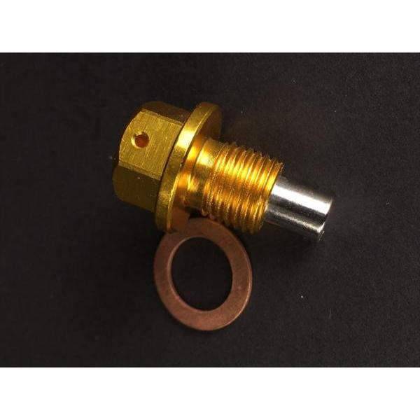 トヨタ車用マグネット付ドレンボルト M12x1.25 ゴールド