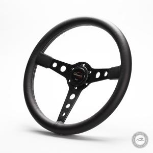 ウッドステアリング 36.5Φ ヴィンテージスタイル ブラック
